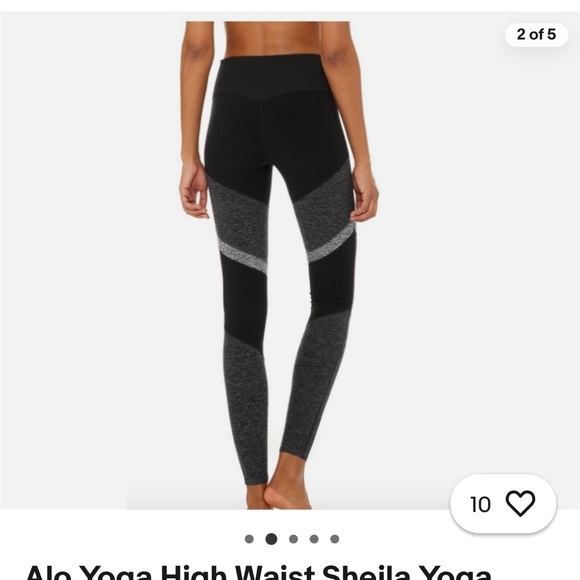 Alo Yoga Alosoft Sheila Legging in Black - Picture 4 of 10